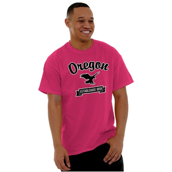 Oregon Cute Bald Eagle Souvenir Men's Graphic T Shirt Tees Brisco Brands X
