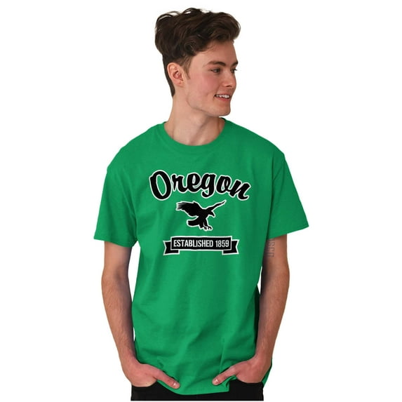 Oregon Cute Bald Eagle Souvenir Plus Size Crewneck Graphic Tee Shirt Brisco Brands 3X