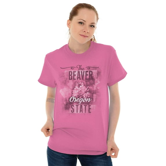 Oregon Cute State Flower Souvenir Women's Graphic T Shirt Tees Brisco Brands S