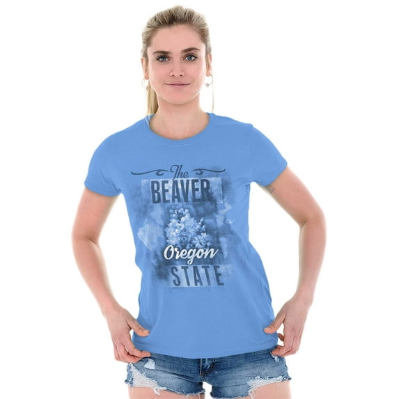 Oregon Cute State Flower Souvenir Women's T Shirt Ladies Tee Brisco Brands L