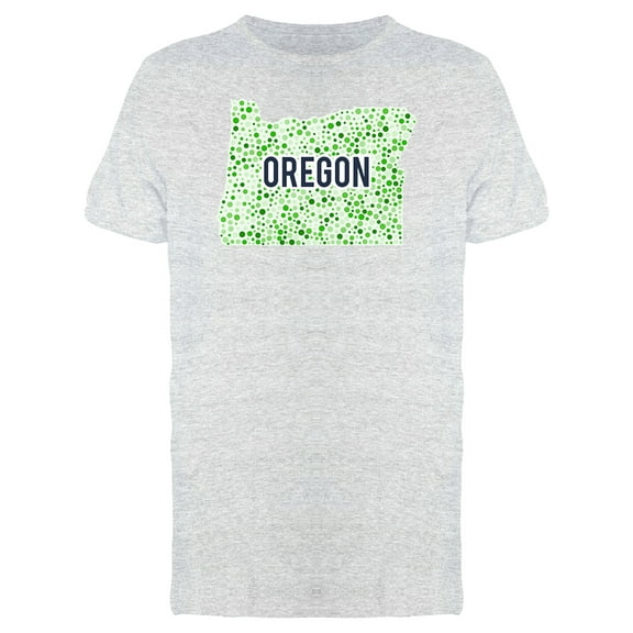 Oregon Dotted Map Ts Tee Men's -Image by Shutterstock