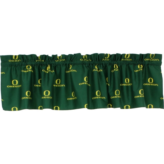Oregon Ducks 100% Cotton, 84" x 15" Curtain Valance, 1 Panel