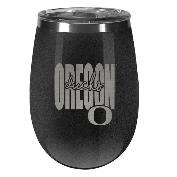 Oregon Ducks 10oz. Onyx Wine Tumbler