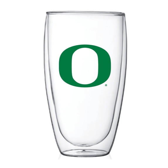Oregon Ducks 15oz. Double Wall Thermo Glass