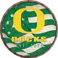 thumbnail image 1 of Oregon Ducks 16" Flag Barrel Top Sign, 1 of 1
