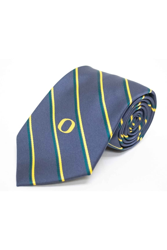 Oregon Ducks Charcoal Stripe Necktie - Donegal Bay - Unisex - One Size