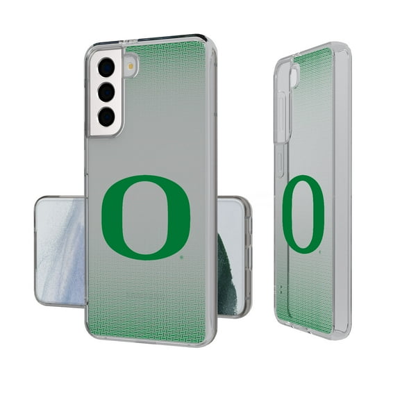 Oregon Ducks Linen Logo Galaxy Clear Case