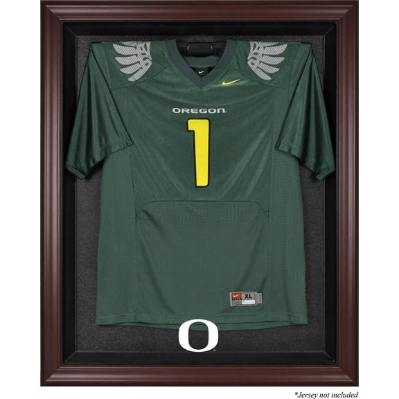 Oregon Ducks Mahogany Framed Logo Jersey Display Case