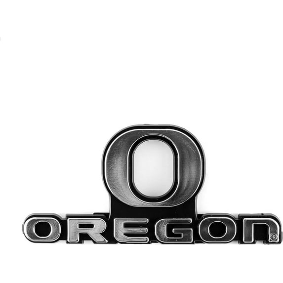 Oregon Ducks Molded Chrome Plastic Emblem