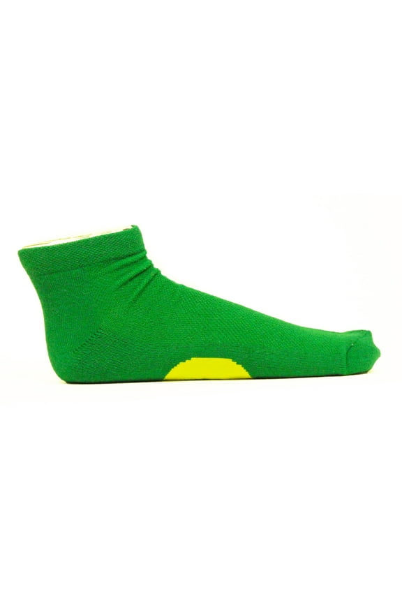 Oregon Ducks No Show Footie, Green Sock - Donegal Bay - Unisex - One Size - No-Show