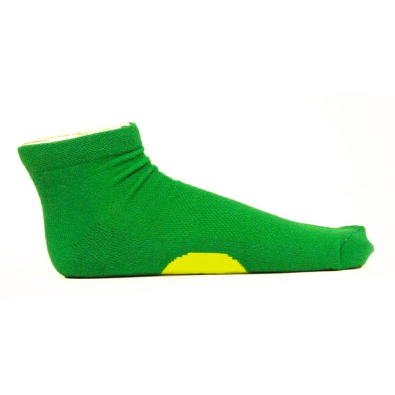 Oregon Ducks No Show Footie, Green Sock - Donegal Bay - Unisex - One Size - No-Show