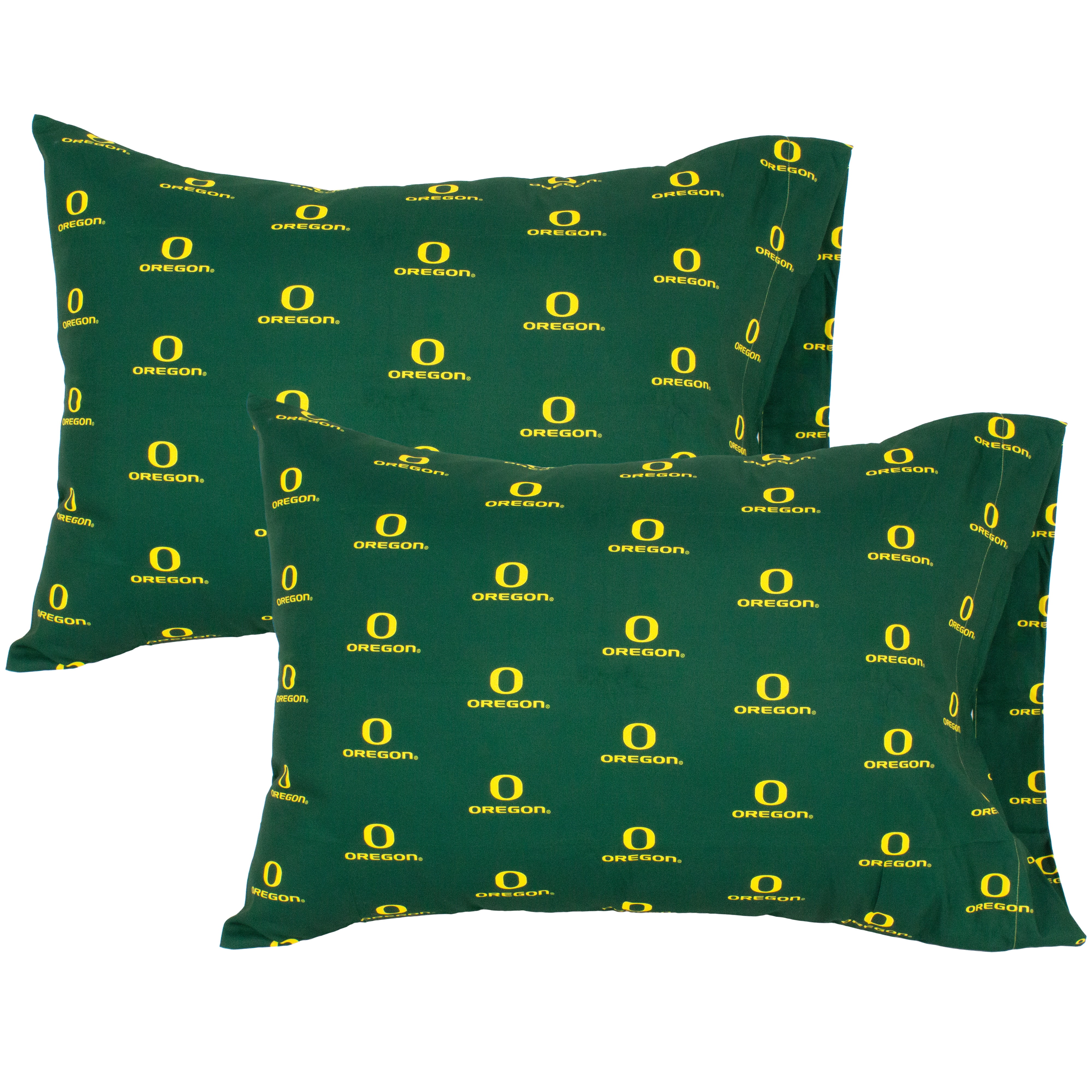 Oregon Ducks Pillowcase Pair, King, 20" x 40" (2 King Pillowcases)