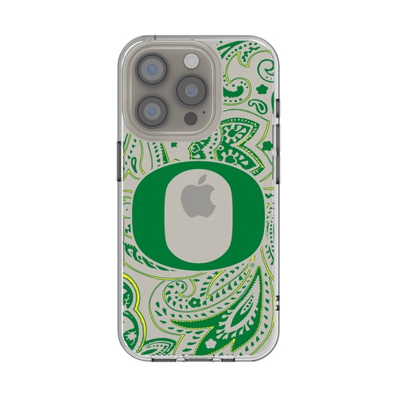 Oregon Ducks iPhone Paisley Design Clear Case