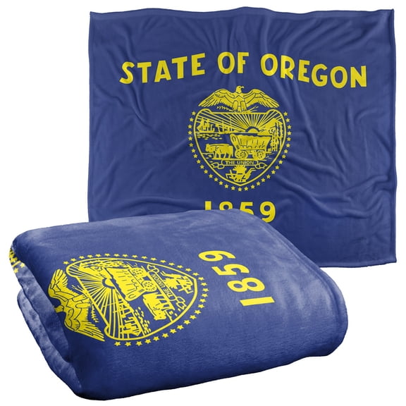 Oregon Flag Officially Licensed Silky Touch Super Soft Throw Blanket 50' x 60'