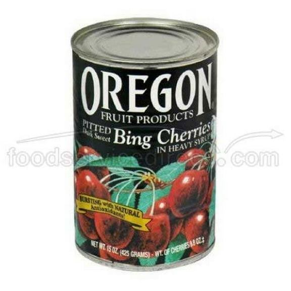 Oregon Fruit Pitted Dark Sweet Cherries in Syrup, 15 Ounce -- 8 per case