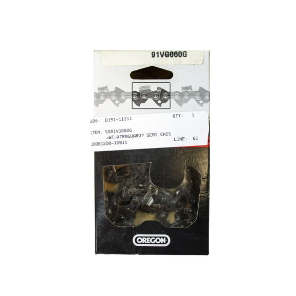 Oregon 91VG060G Xtra Guard Semi Chisel Chainsaw Chain 3/8" Low Profile .050"