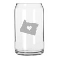 thumbnail image 1 of Oregon Heart States Etched 16oz Libbey Can Glass, 1 of 2