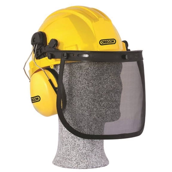 Oregon Helmet Combo Impact Resistant Adjustable Face Shield Ear Cups 563474