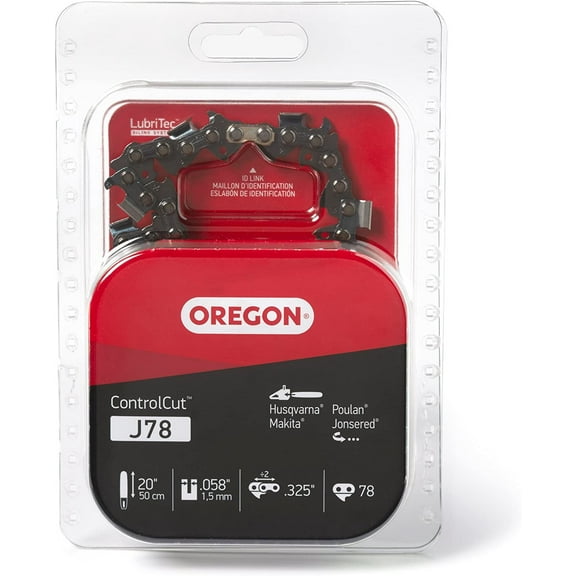 Oregon ControlCut Chainsaw Chain J78 - Fits 20 In Bar, Husqvarna, Makita, Poulan