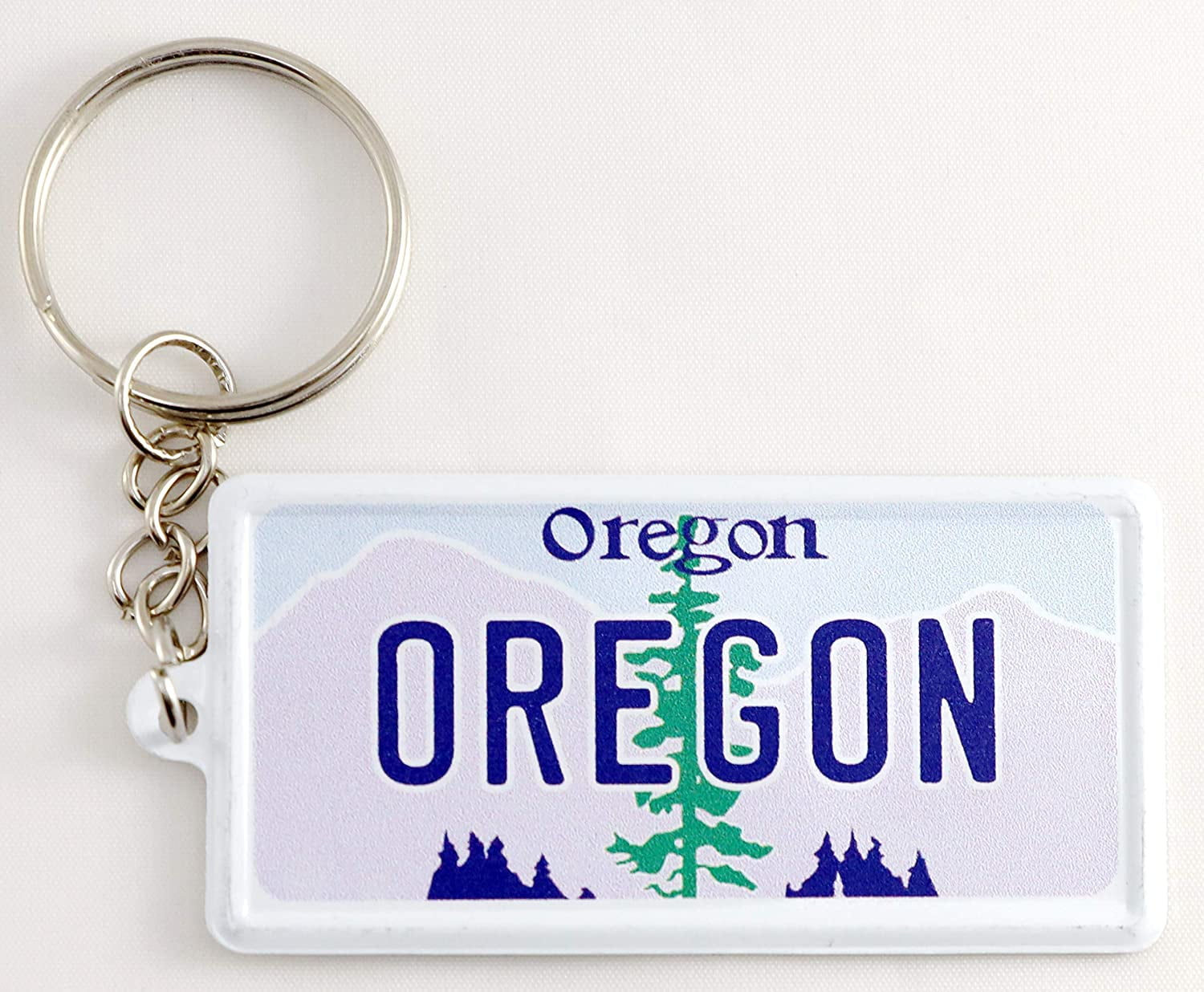 Oregon License Plate Aluminum Ultra-Slim Rectangular Souvenir Keychain ...