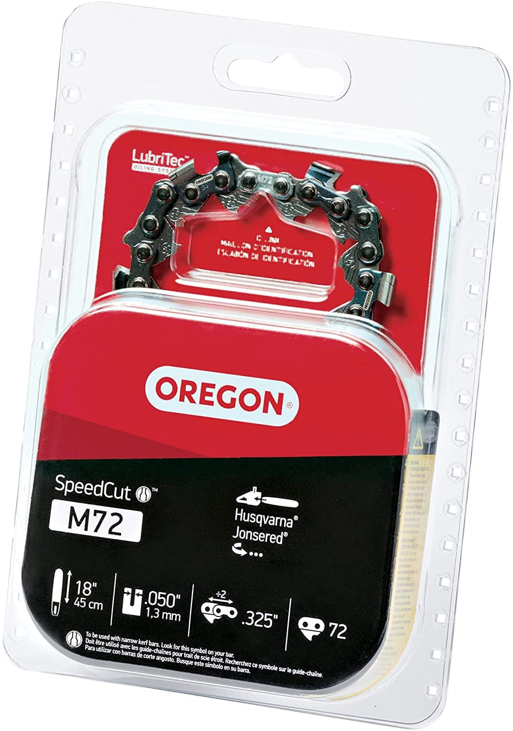 Oregon M72 SpeedCut Chainsaw Chain for 18-Inch Bar -72 Drive Links