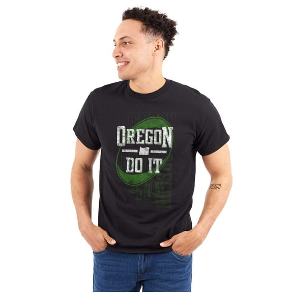 Oregon Map State Shape Do It OR Pride Plus Size Crewneck Graphic Tee Shirt Brisco Brands 2X