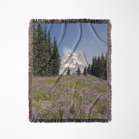 Oregon, Mt. Hood. Timberline Lodge, Mt. Hood - Us38 Lse0002 - Lynn Seldon, Woven Blanket