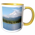thumbnail image 1 of 3drose, Oregon, Mt. Hood, Trillium Lake, Mountain - Us38 Lse0003 - Lynn Seldon, 11oz Two-tone Yellow Mug, 1 of 6