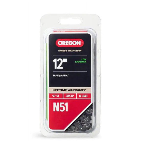 Oregon N51 Chainsaw Chain for 12 in. Bar, Fits Husqvarna Models