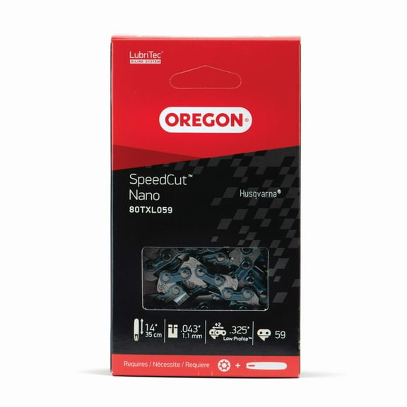 Oregon OEM 80TXL059G Chainsaw Speedcut Nano Saw Chain Husqvarna - 596553359 Husqvarna - SP21G-59 Milwaukee - 2826-20T