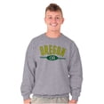 thumbnail image 1 of Oregon OR Distressed Student Unisex Plus Fleece Graphic Sweatshirt Brisco Brands 4X, 1 of 5