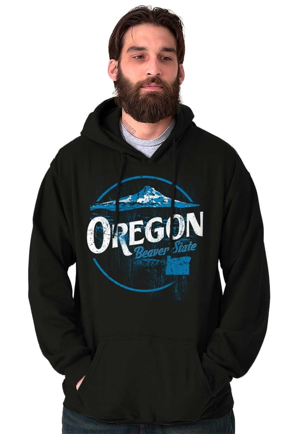 Oregon Pacific Crest Mountains Retro Hoodie Sweatshirt Women Men Brisco Brands S