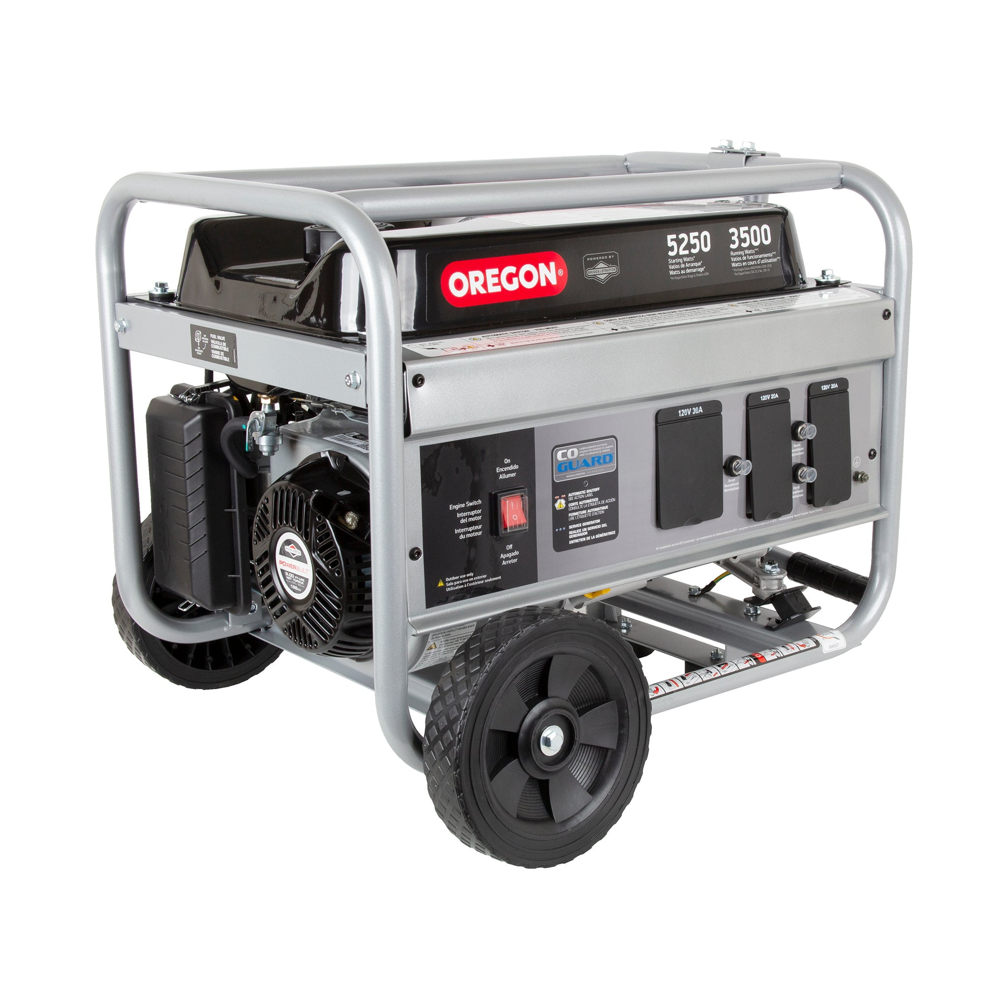 Oregon 3500W Portable Generator, 196cc Gas Engine, 8 Hours