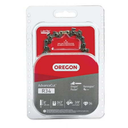 Oregon R34 Pole Saw Chain for 8" Bar - 34 Drive Links (1 Pack)