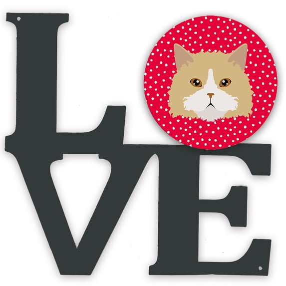 Oregon Rex Cat Love Metal Wall Artwork LOVE