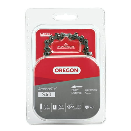 Oregon S40 Saw Chain for 10" Bar - 40 Drive Links (1 Pack)