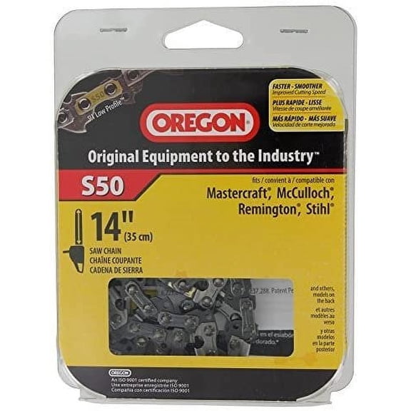 Oregon Chainsaw Chain S50 Semi-Chisel - 14 in