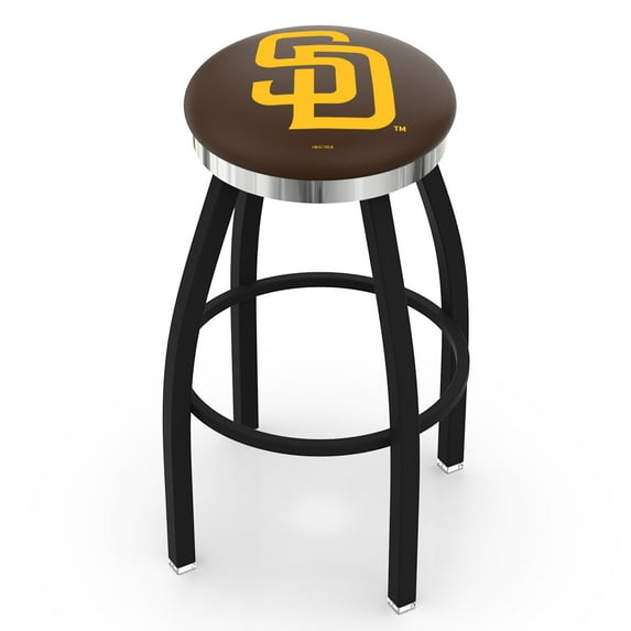 San Diego Padres 25" Swivel Counter Stool with Chrome Accent