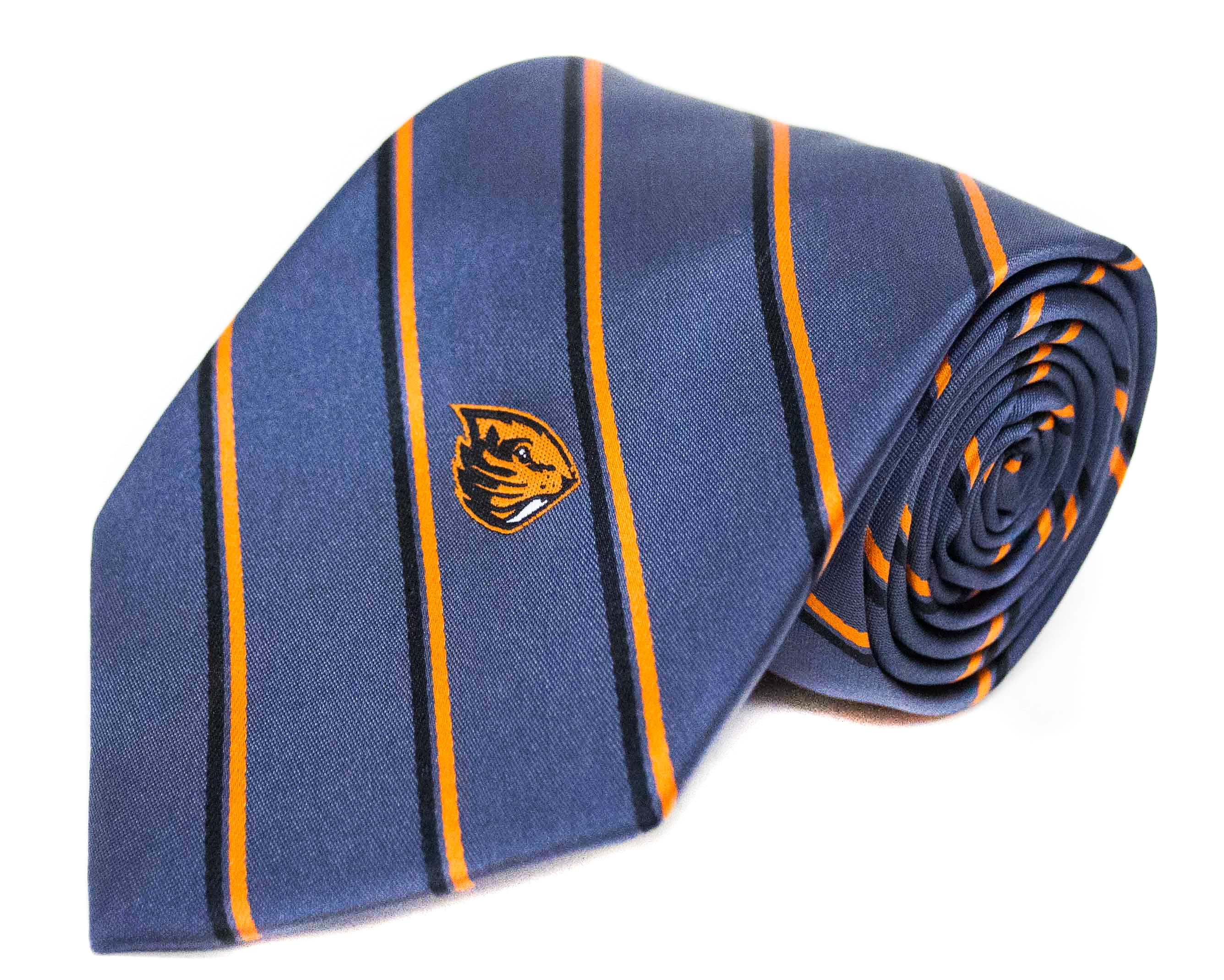 Oregon State Beavers Charcoal Stripe Necktie - Donegal Bay - Unisex - One Size