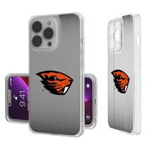 Oregon State Beavers Linen Logo iPhone Clear Case