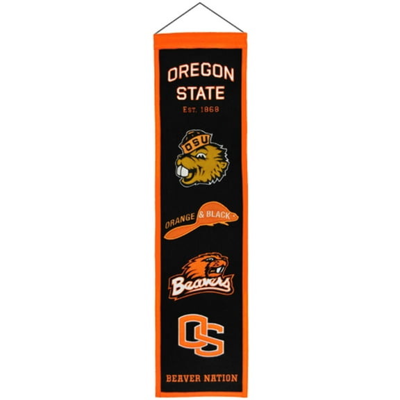 Oregon State Beavers Logo Evolution Heritage Banner