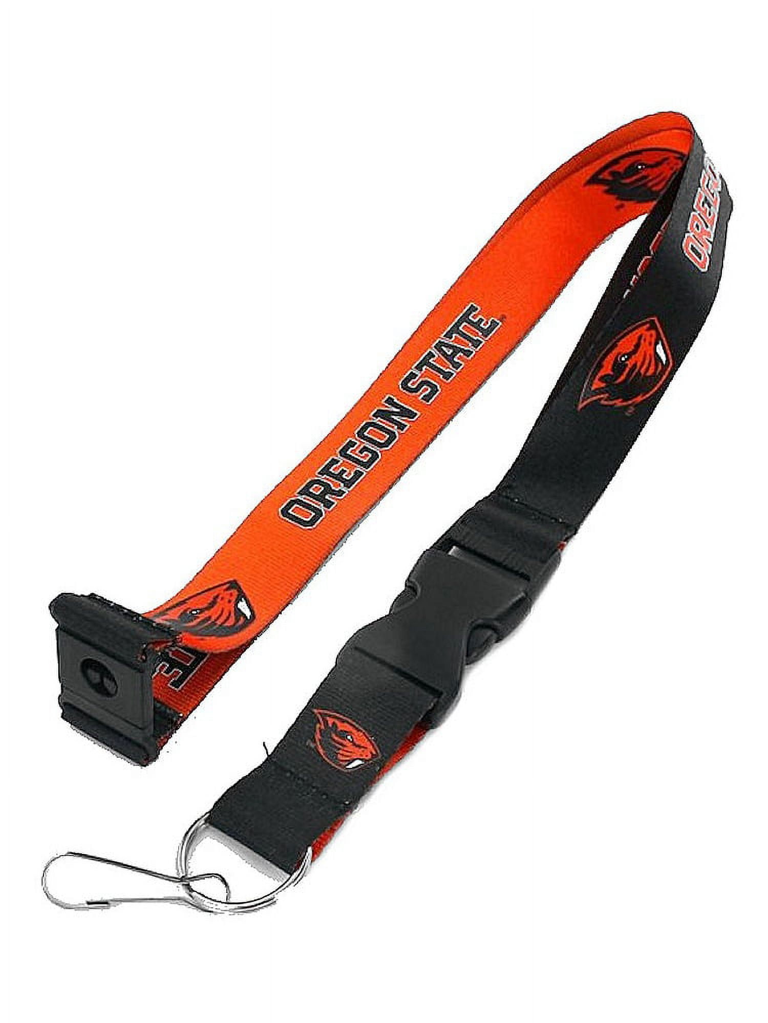 Oregon State Beavers NCAA Reversible Lanyard Keychain Badge Holder ...