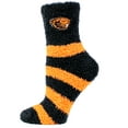 thumbnail image 1 of Oregon State Beavers Striped Fuzzy Sock - Donegal Bay - Unisex - One Size - Ankle, 1 of 2