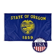 Oregon State Flag - 3ft x 5ft Knitted Polyester, State Flag Collection, Made in The USA