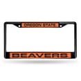 thumbnail image 1 of Oregon State NCAA Beavers Black Metal Laser Cut License Plate Frame, 1 of 8