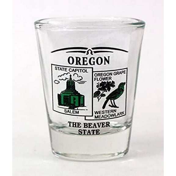 Oregon State Scenery Green New Shot Glass