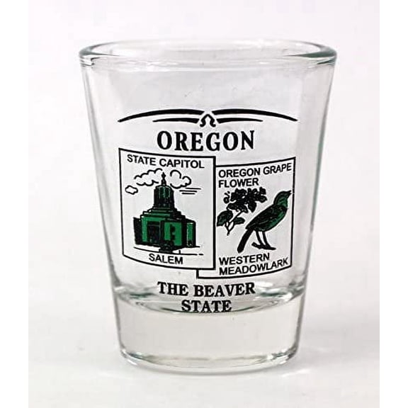 Oregon State Scenery Green New Shot Glass