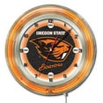 thumbnail image 1 of Oregon State University 19" Double Neon Wall Clock, 1 of 5