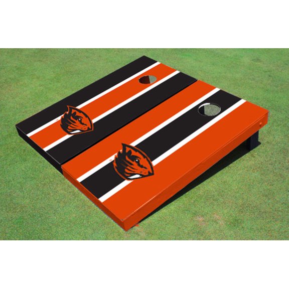 Oregon State University Alternating Long Stripe Cornhole Boards
