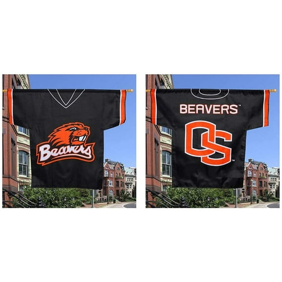 Oregon State University Beavers Premium 2-Sided Banner Flag, Jersey Design, 30x34 Inch